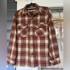 1960’s Vintage Pendleton Wool Plaid Button Down Shirt small